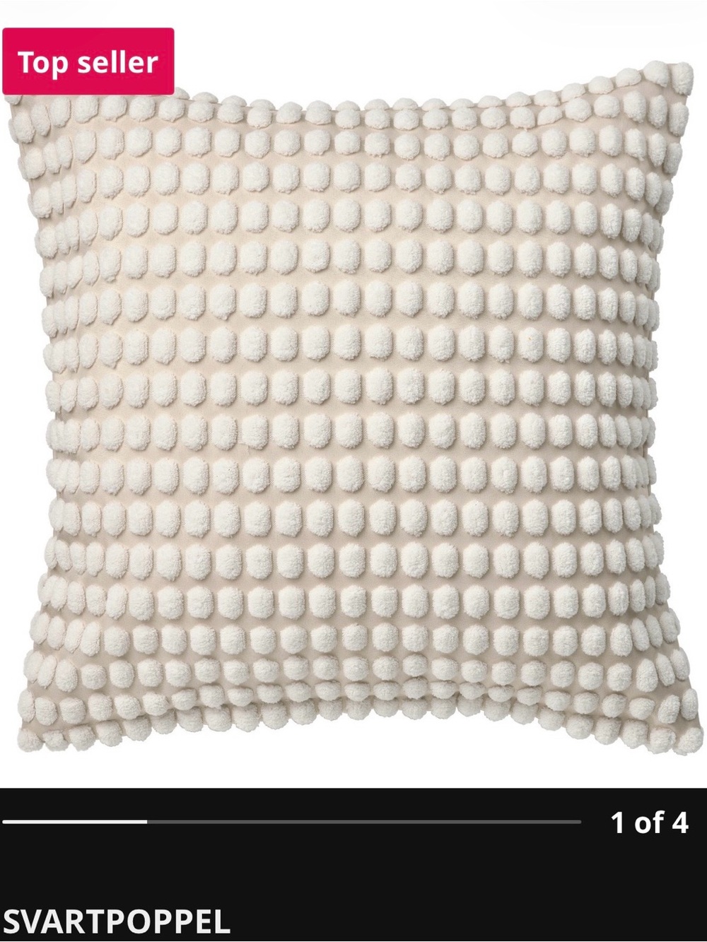 IKEA Svartpoppel Cushion Cover Set of 3